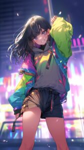 パーカー女子・壁紙０