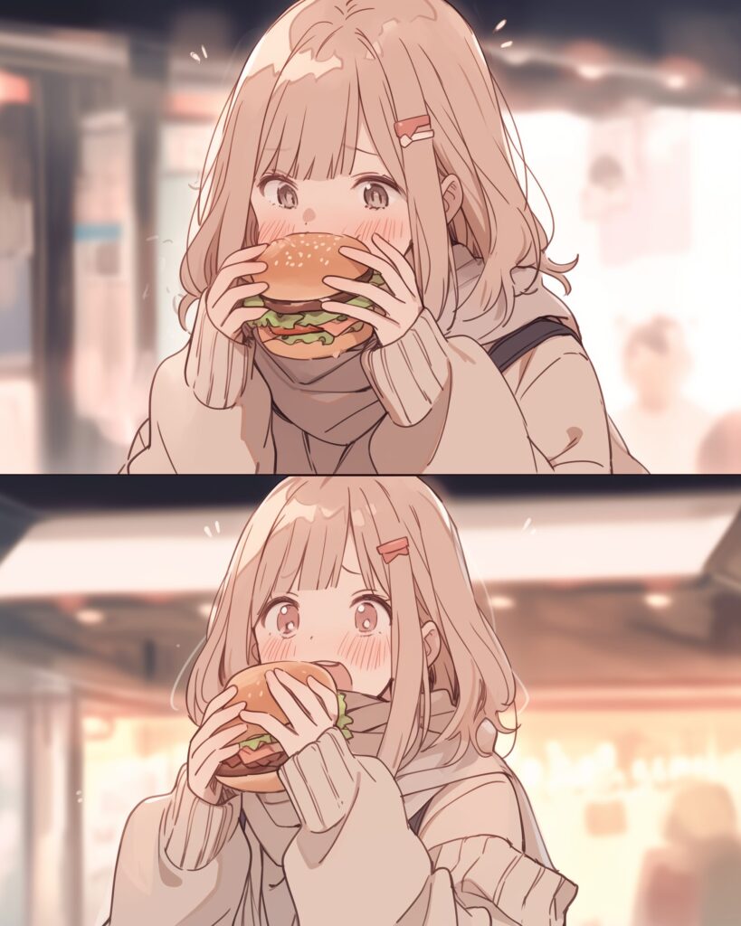 ハンバーガー女子０
