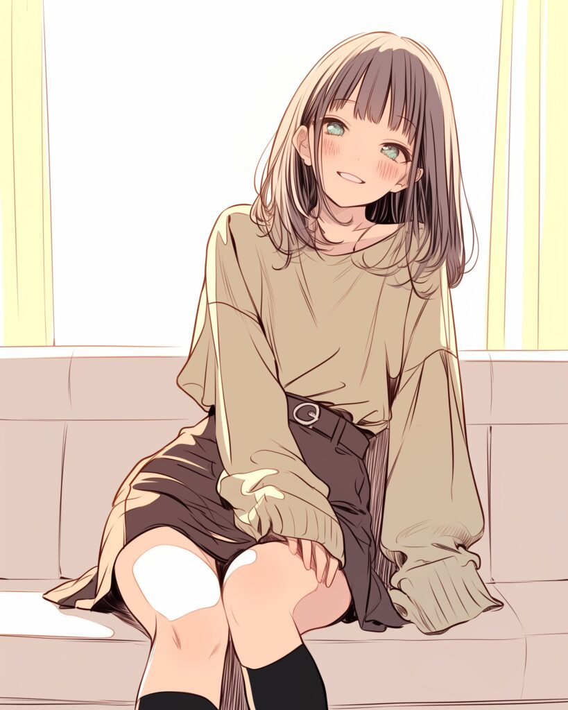 ベージュファッション女子０