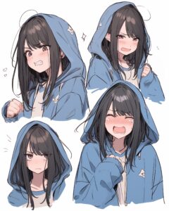 感情的女子０