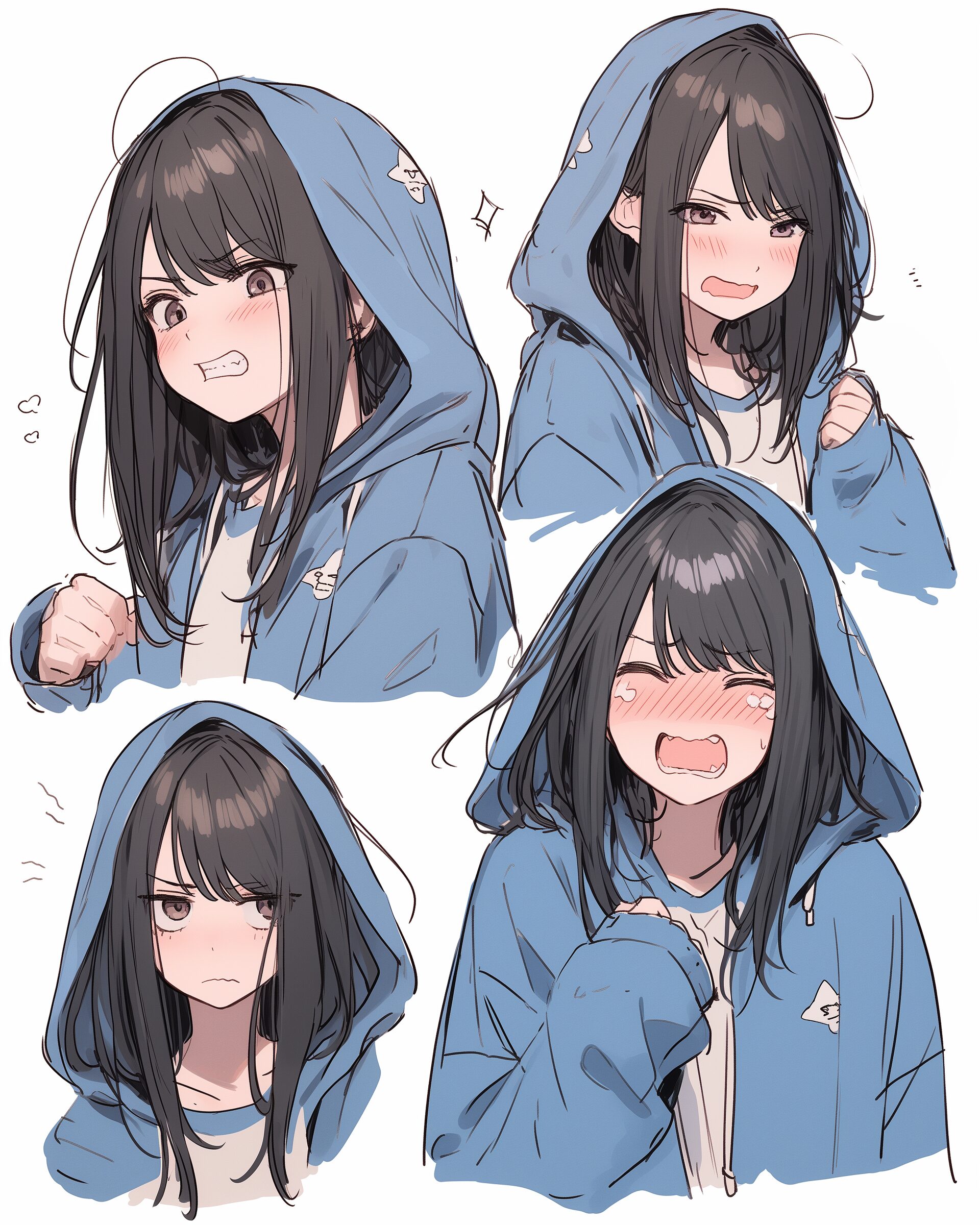 感情的女子０