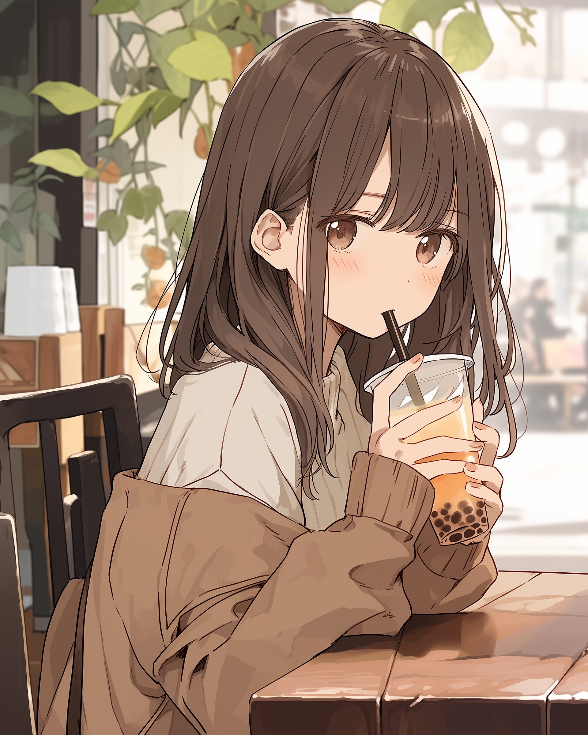ブラウンファッション女子0