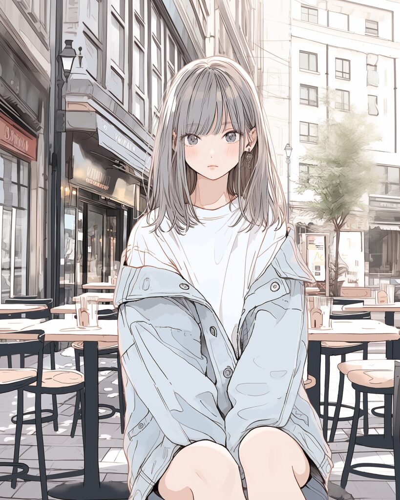 秋服ファッション女子０