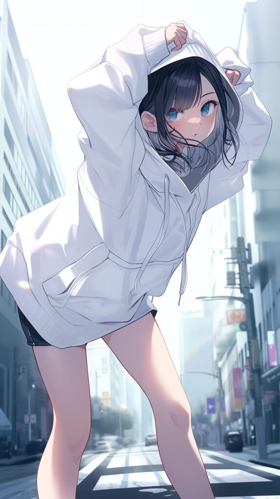 パーカー女子・壁紙１
