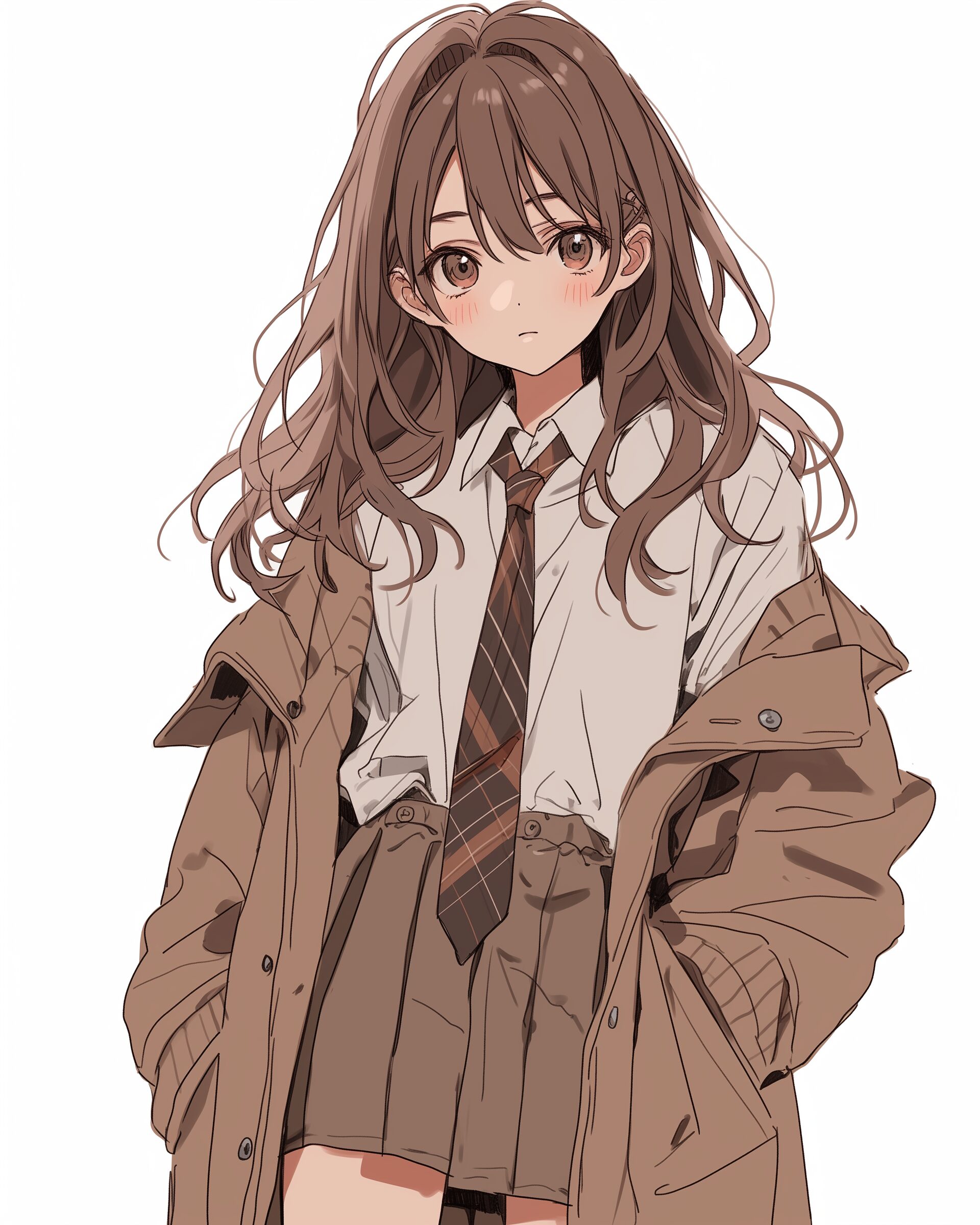 ブラウンファッション女子１
