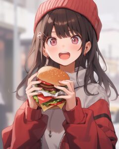 ハンバーガー女子０