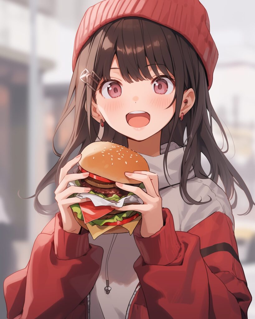ハンバーガー女子０