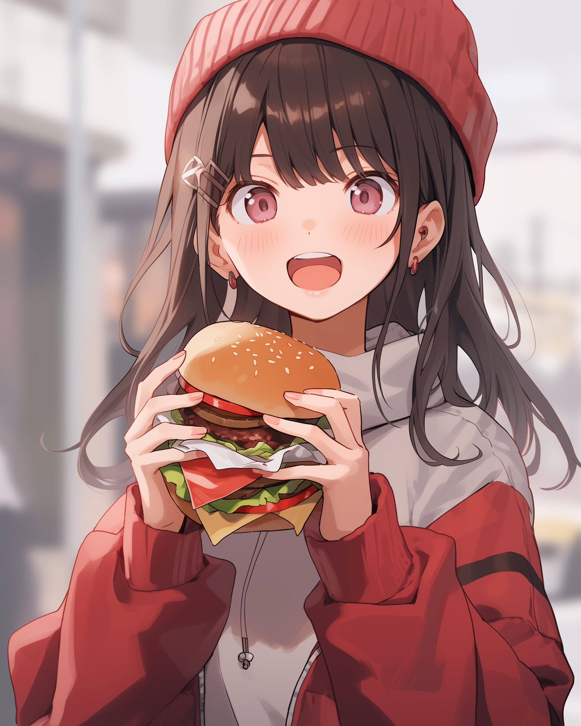 ハンバーガー女子０