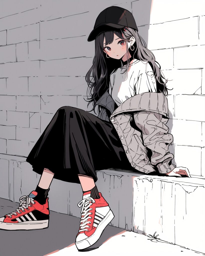 秋服ファッション女子０