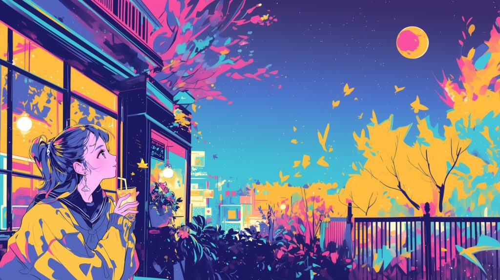 夜・女の子０
