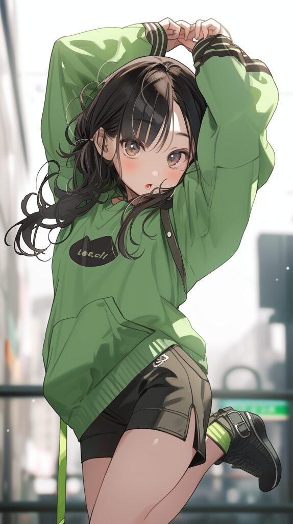 パーカー女子・壁紙０