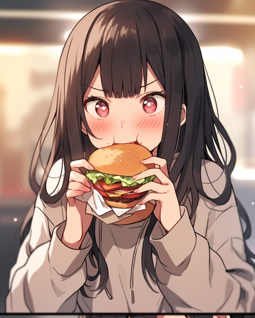 ハンバーガー女子０
