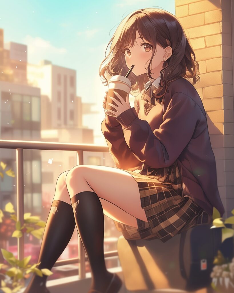 ブラウンファッション女子０