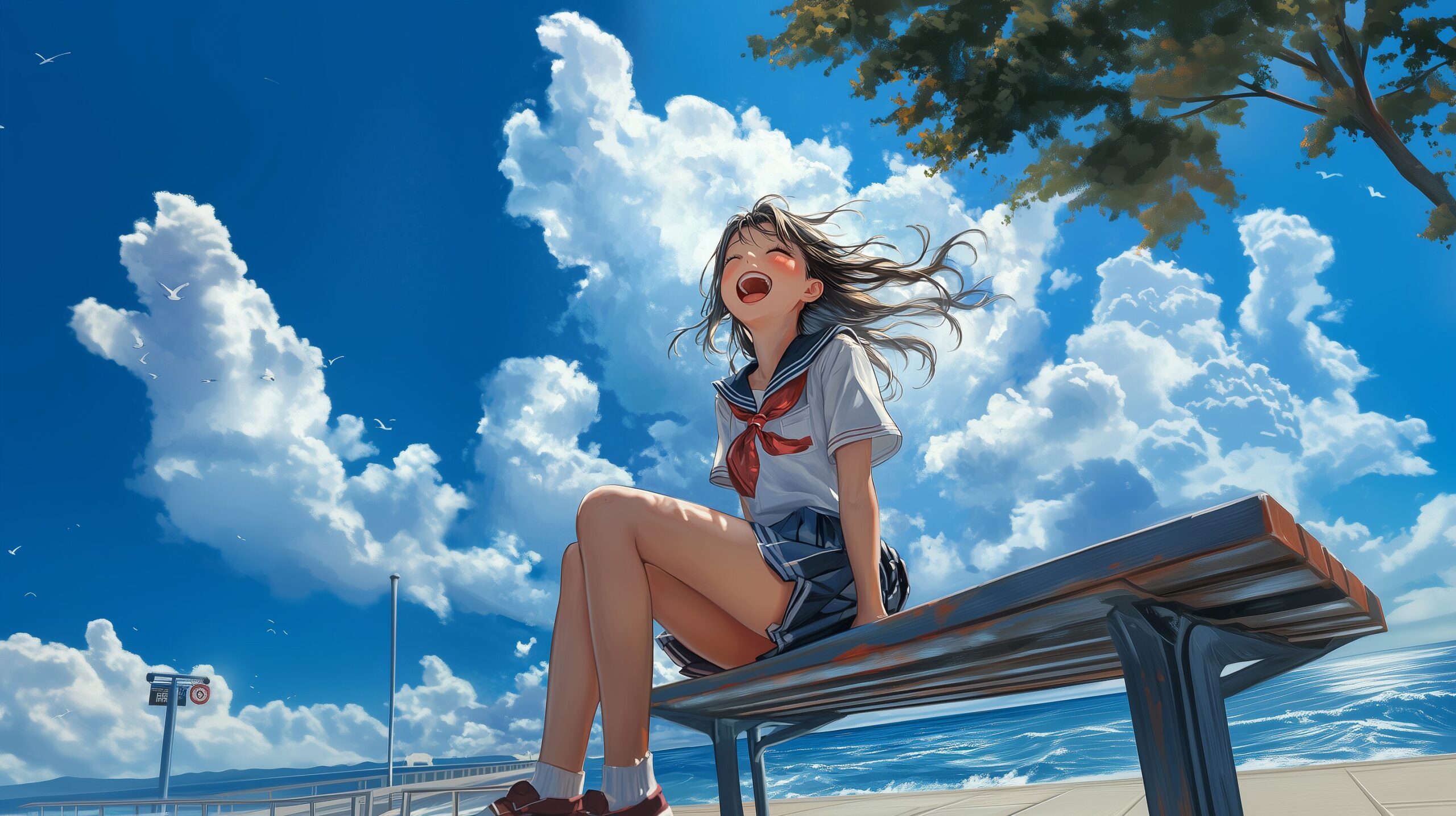 女性イラスト・横長0