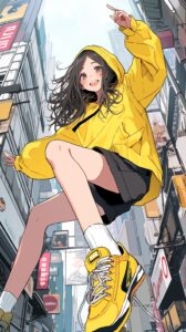 パーカー女子・壁紙０