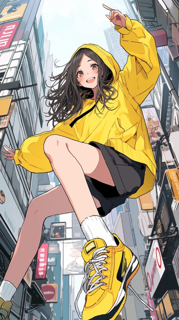 パーカー女子・壁紙０