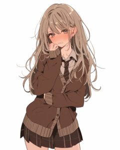 ブラウンファッション女子１