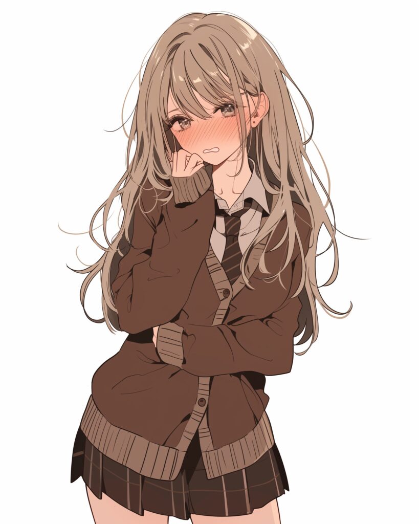 ブラウンファッション女子１