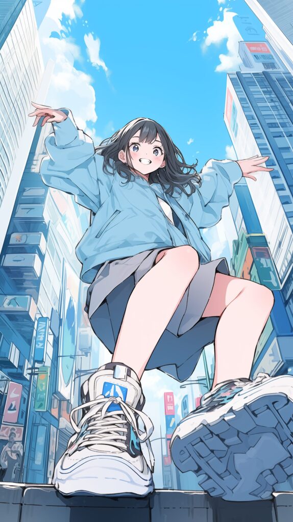 パーカー女子・壁紙０