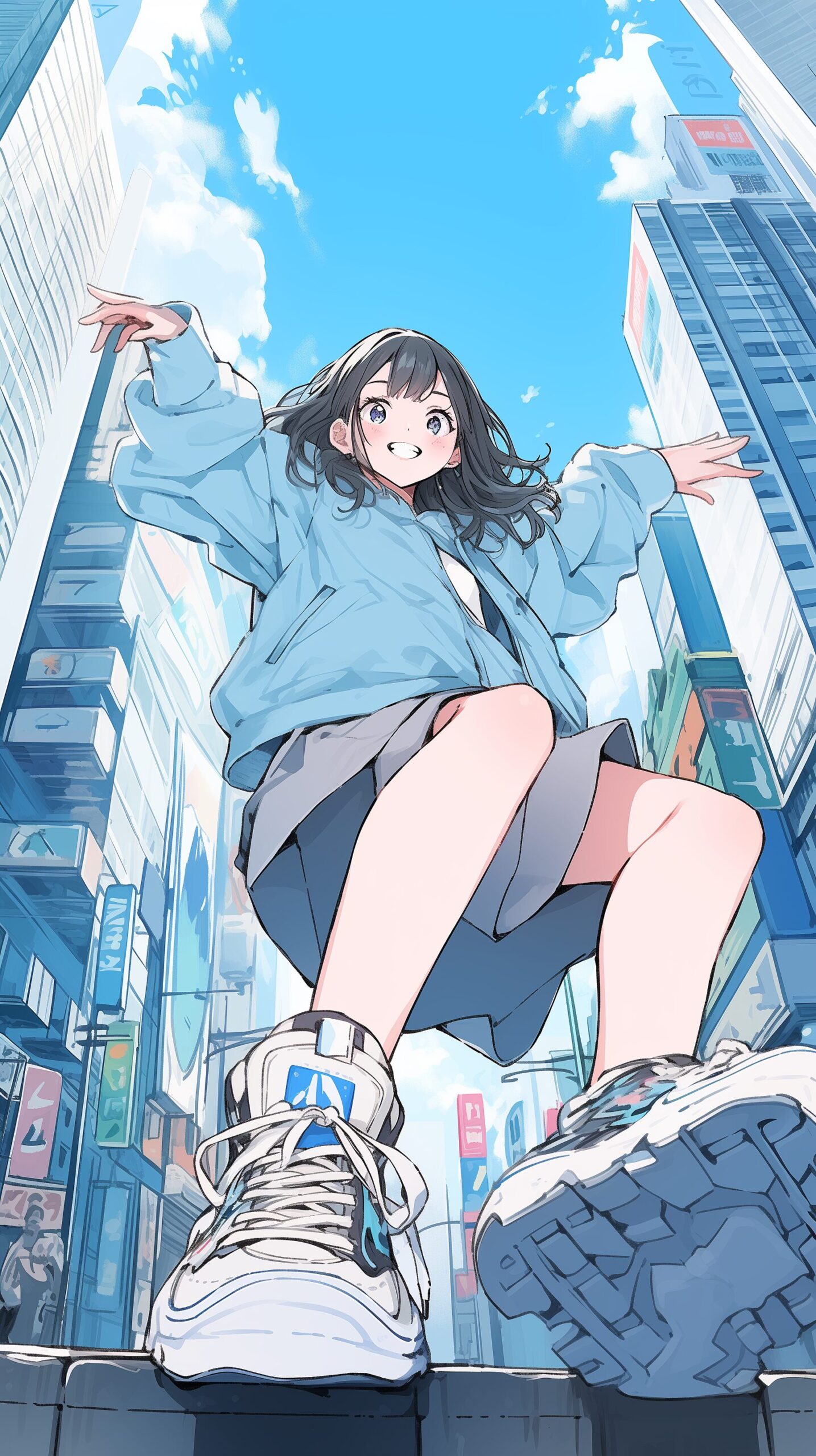 パーカー女子・壁紙0