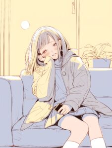 ソファ女子０