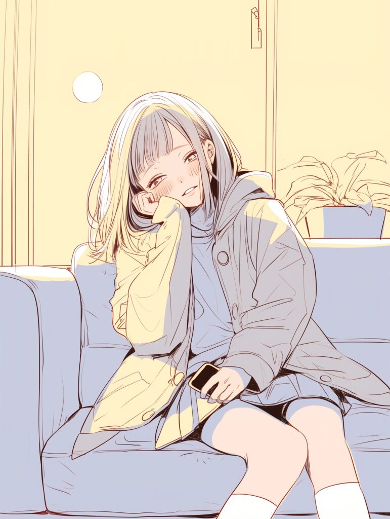 ソファ女子０