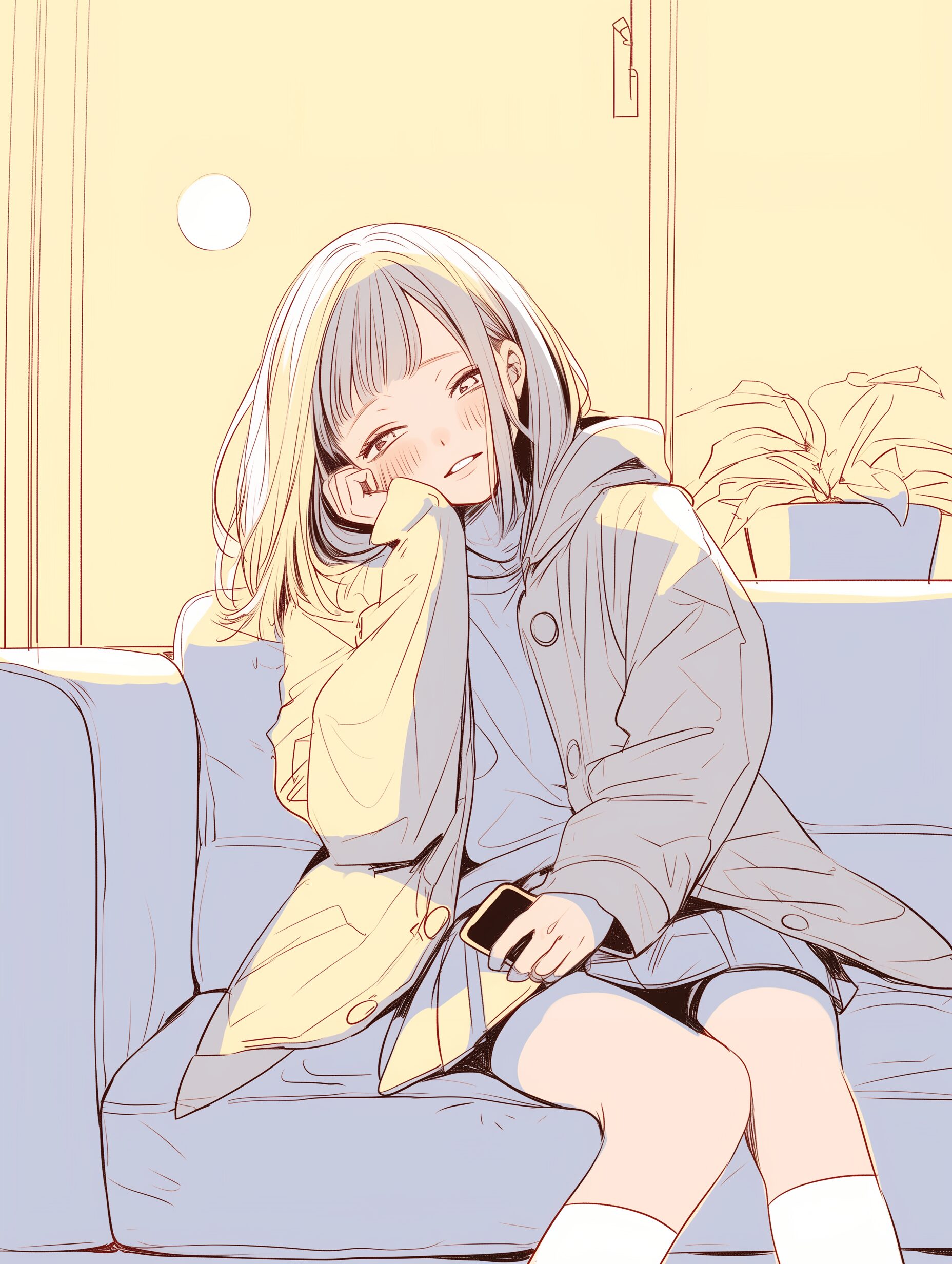 ソファ女子０