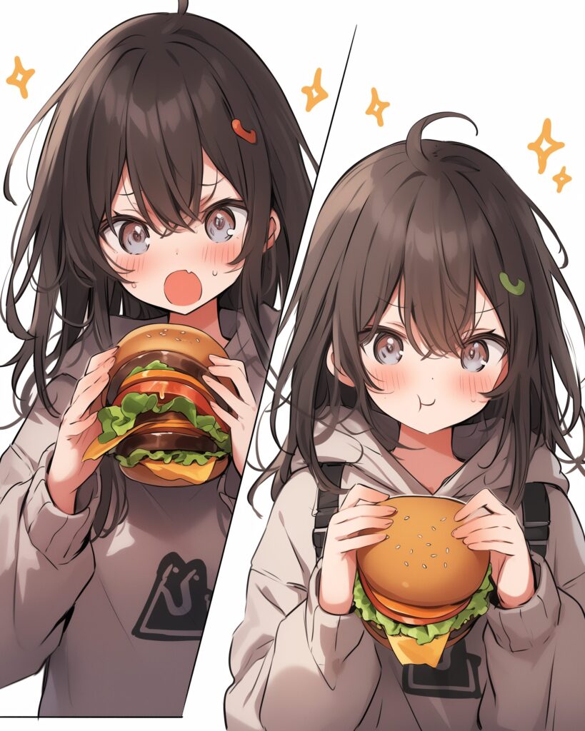 ハンバーガー女子０