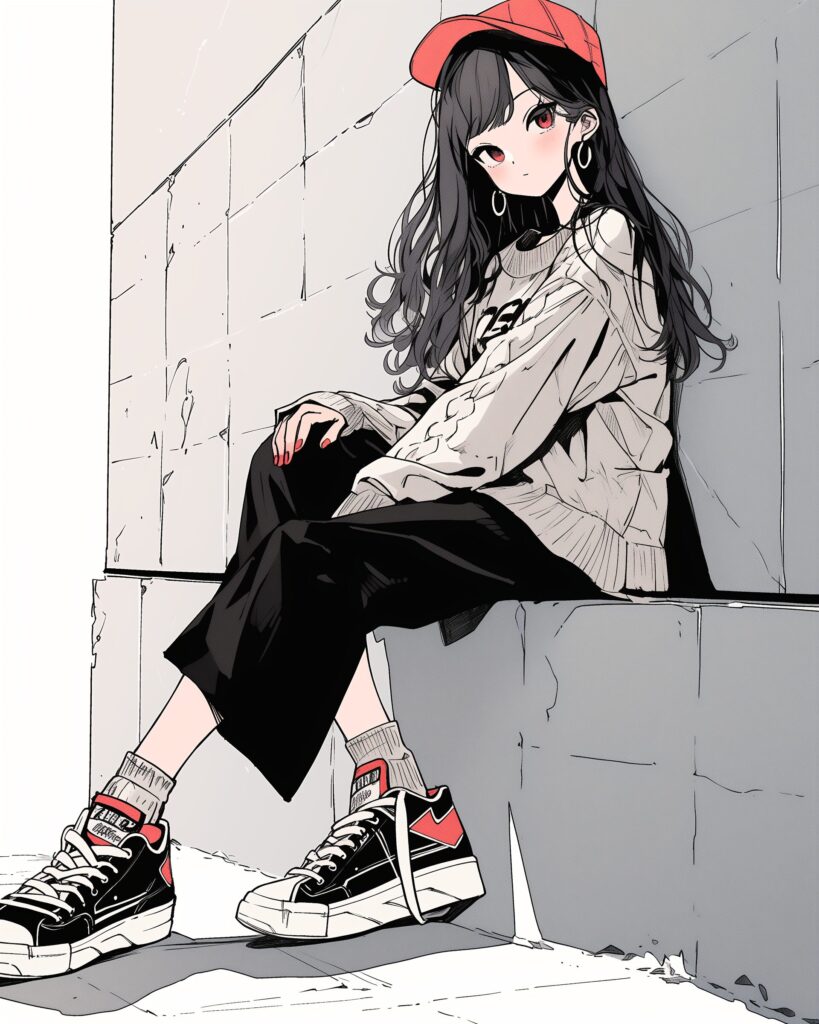 秋服ファッション女子０