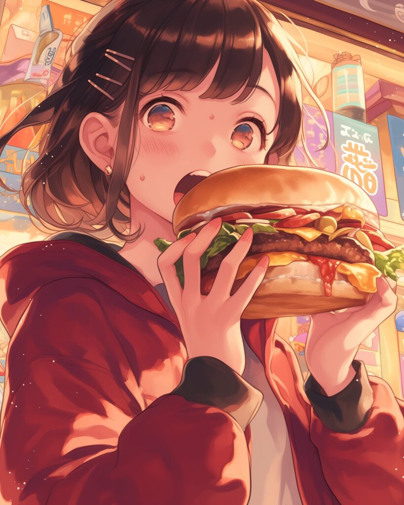 ハンバーガー女子０