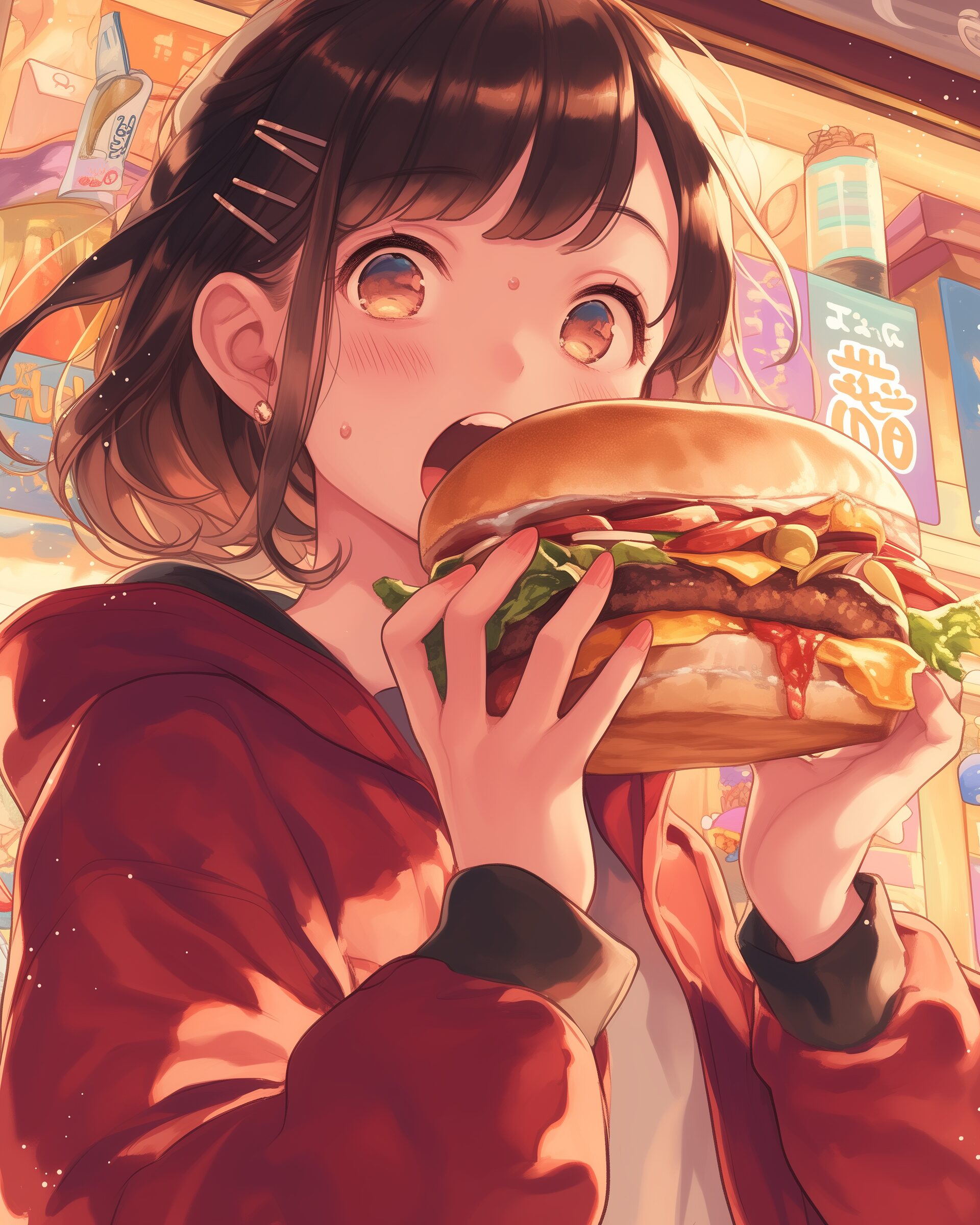ハンバーガー女子０