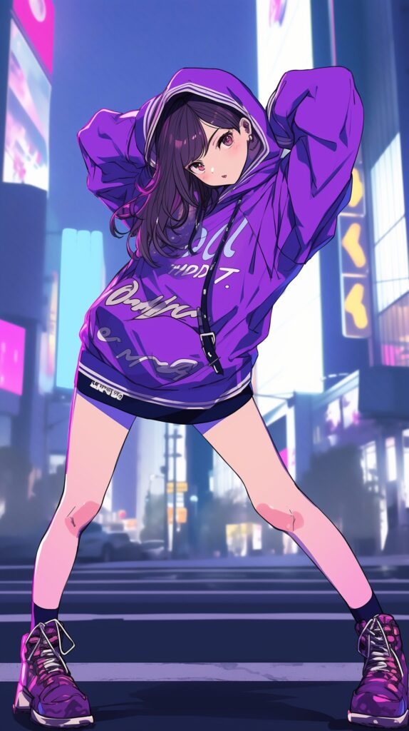 パーカー女子・壁紙０