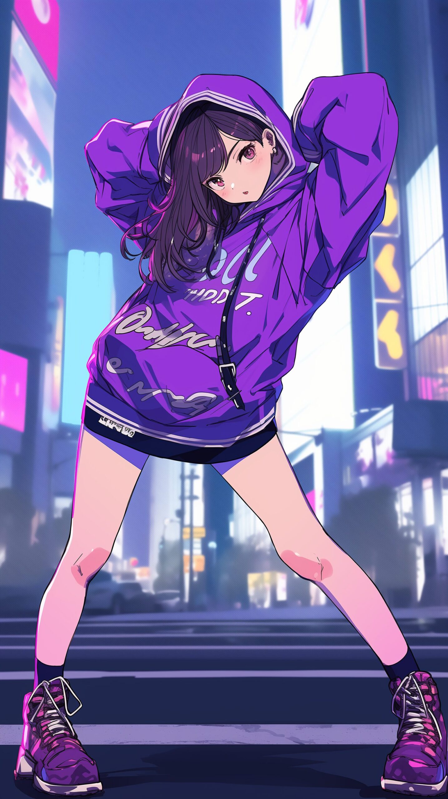 パーカー女子・壁紙0
