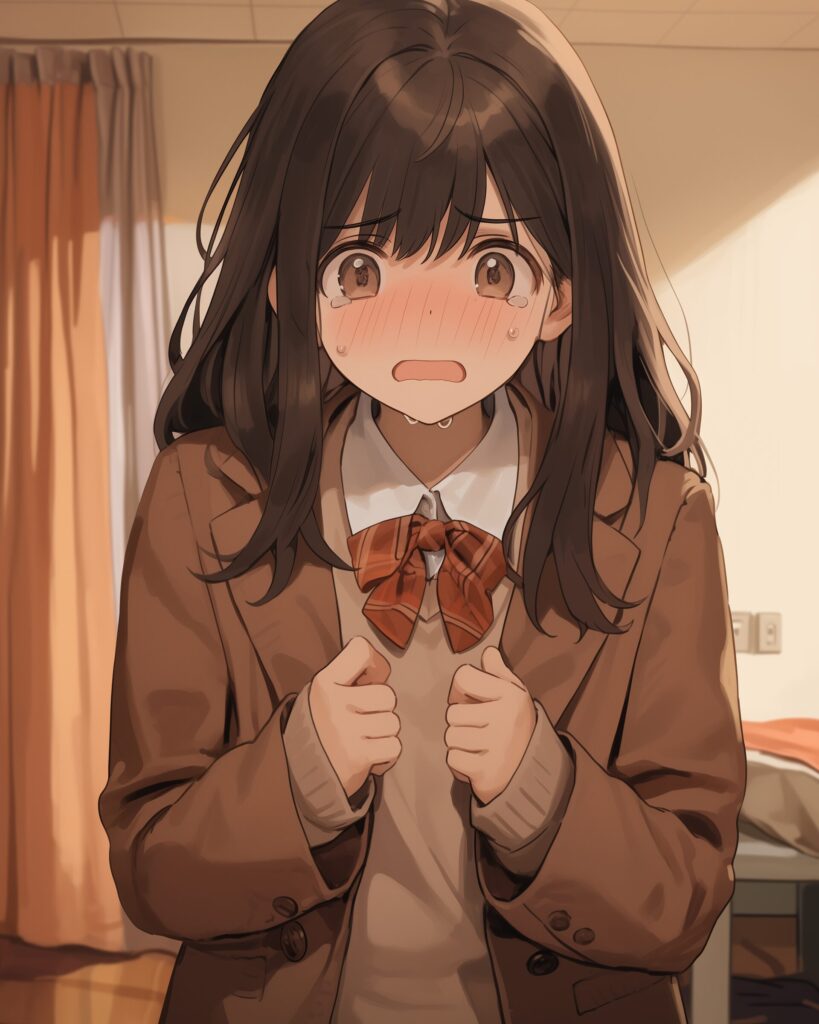 ブラウンファッション女子１