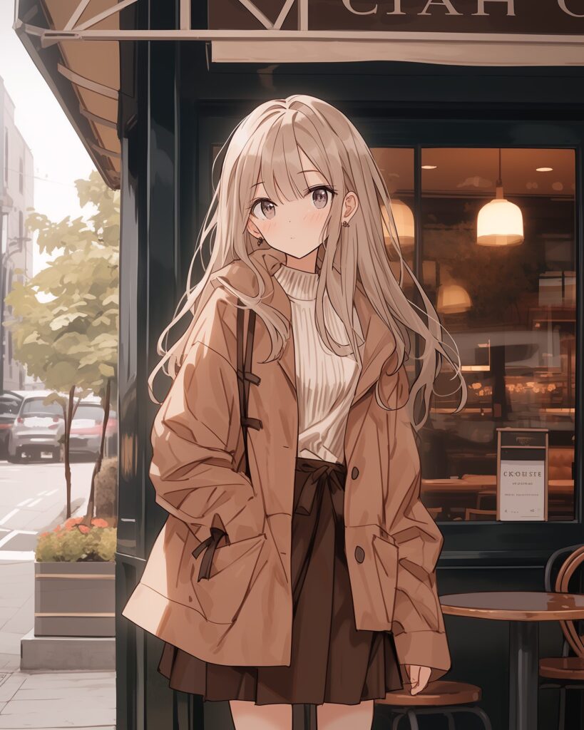 ブラウンファッション女子０