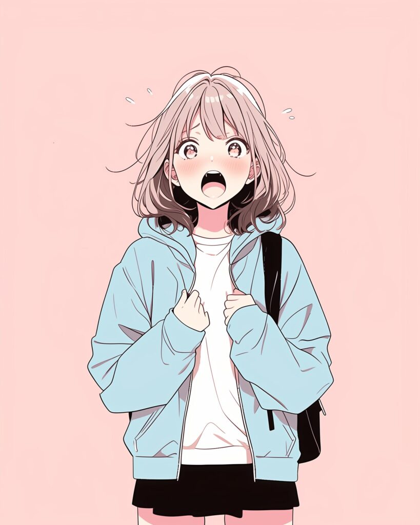驚き女子０