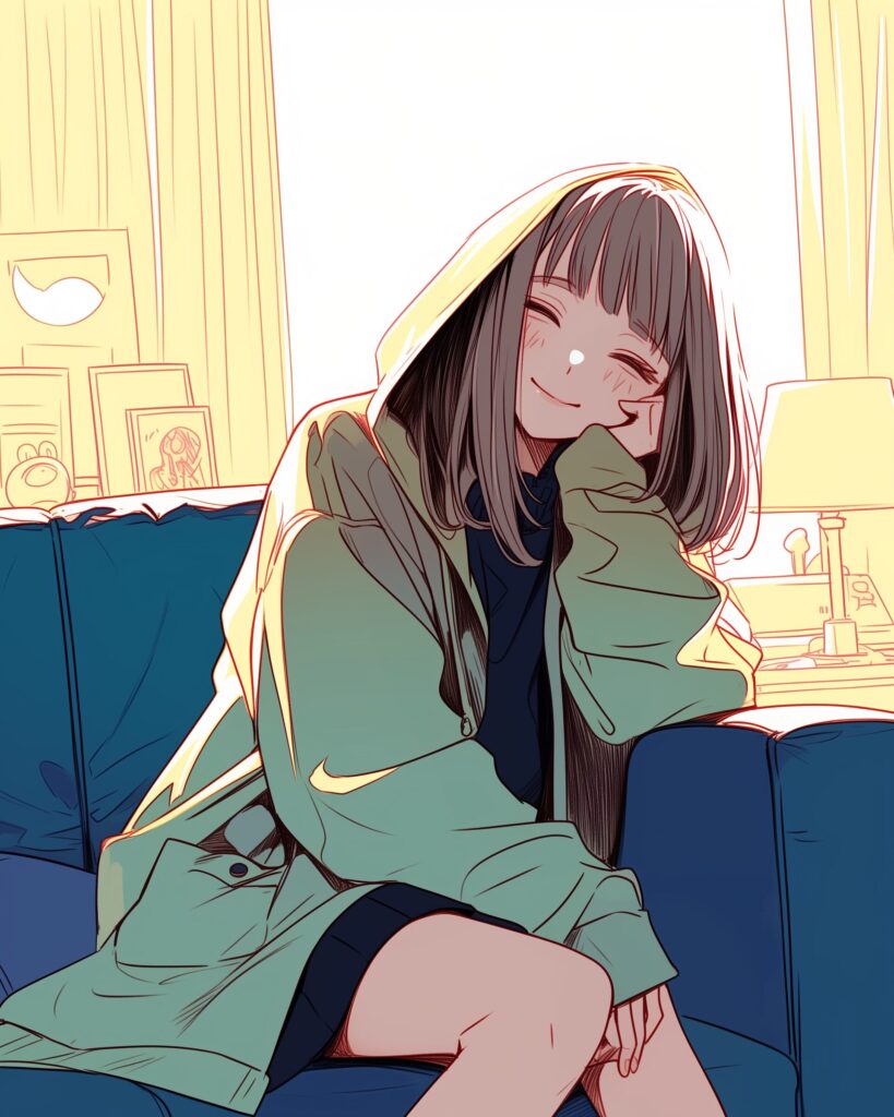 ソファ女子０