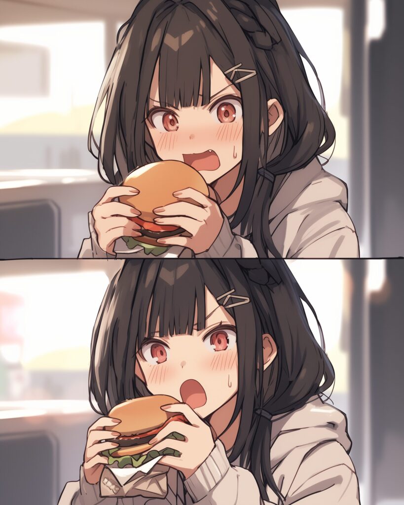 ハンバーガー女子０