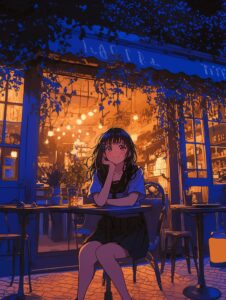 夜・女の子０
