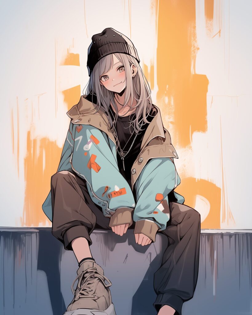 秋服女子０