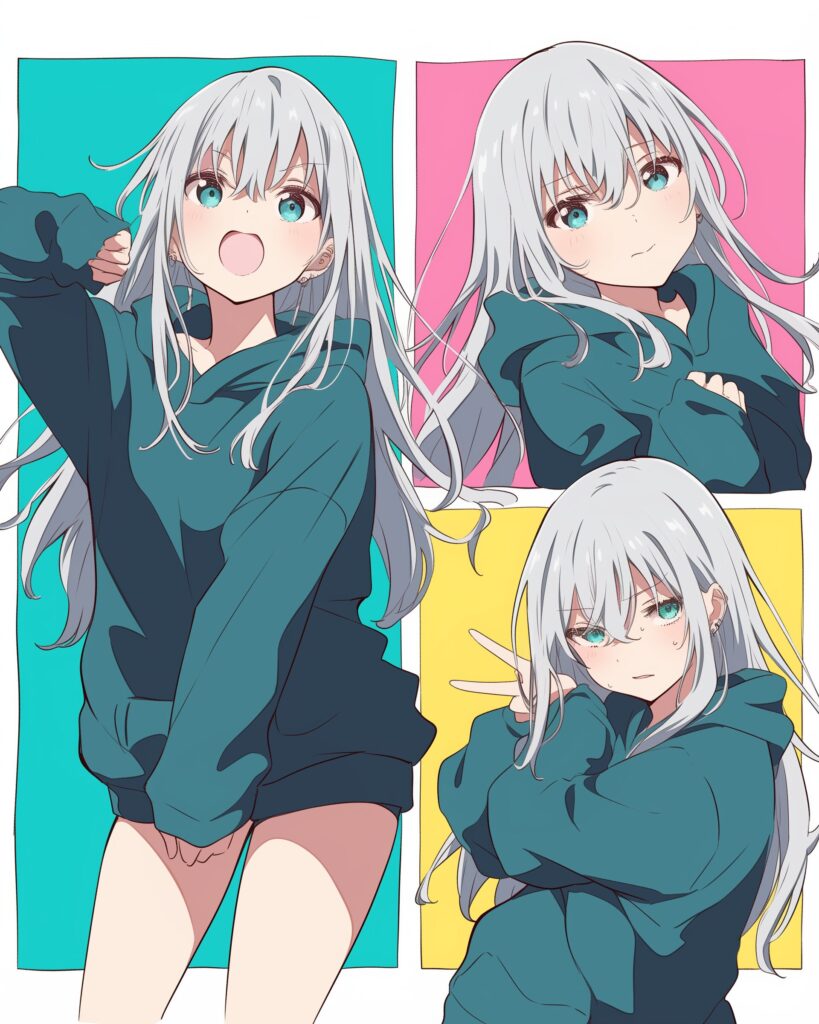 銀髪女子０