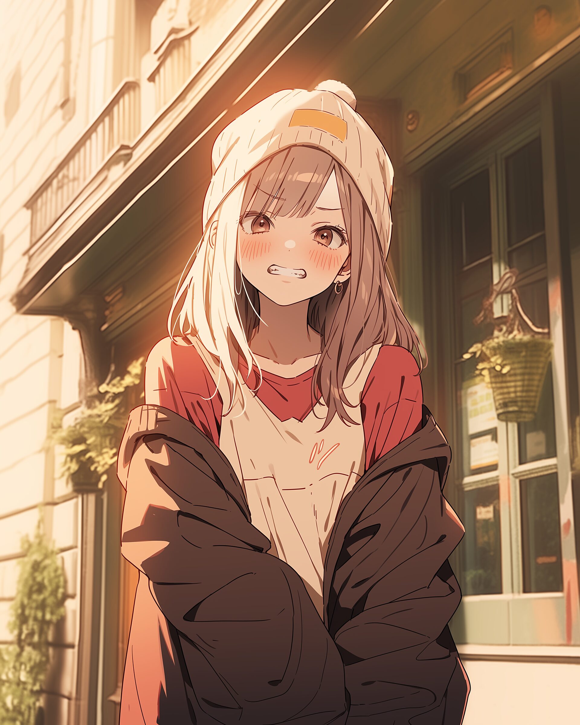 秋のパーカー女子0