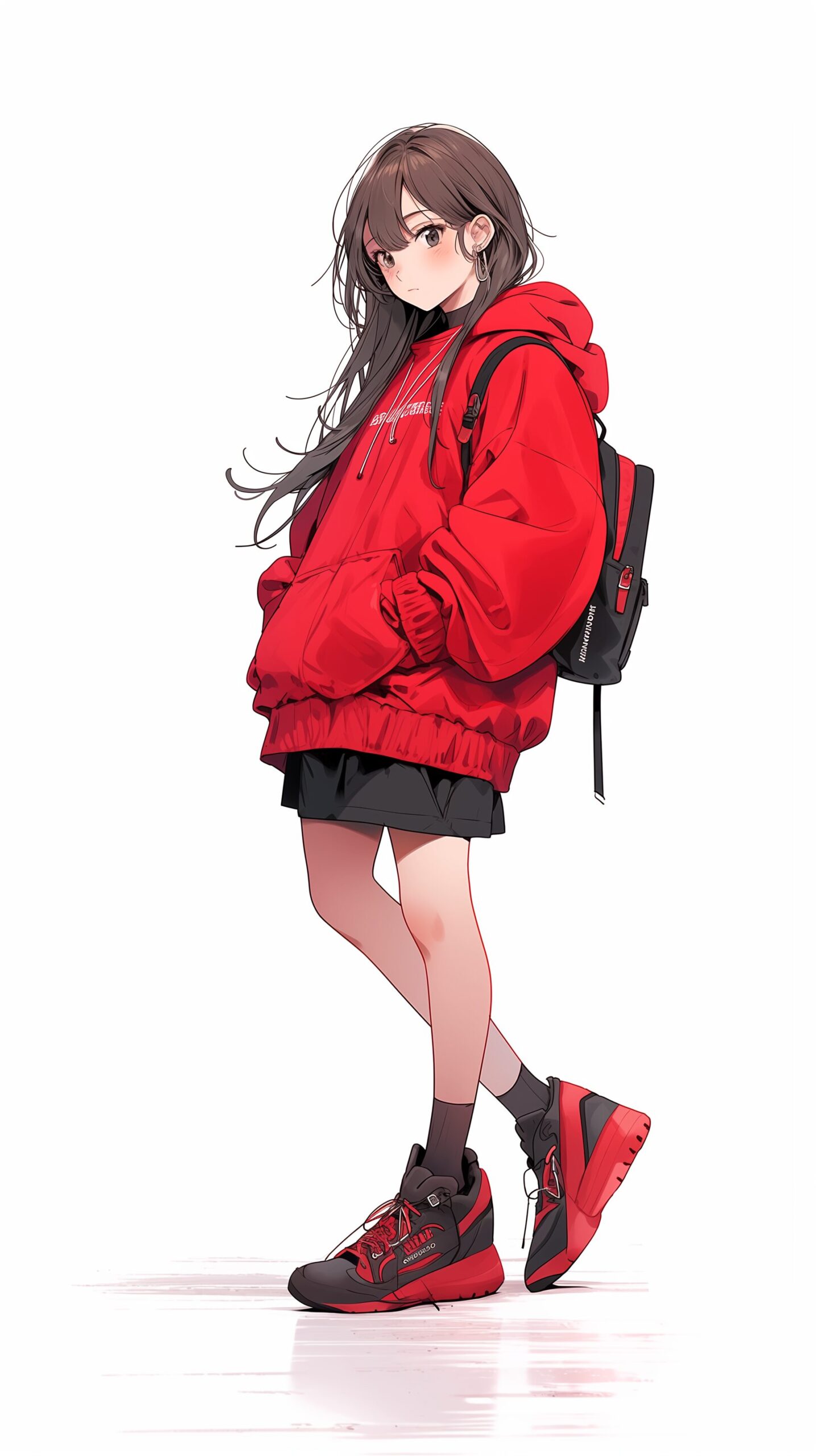 パーカー女子の壁紙0