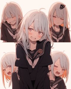 感情的女子０