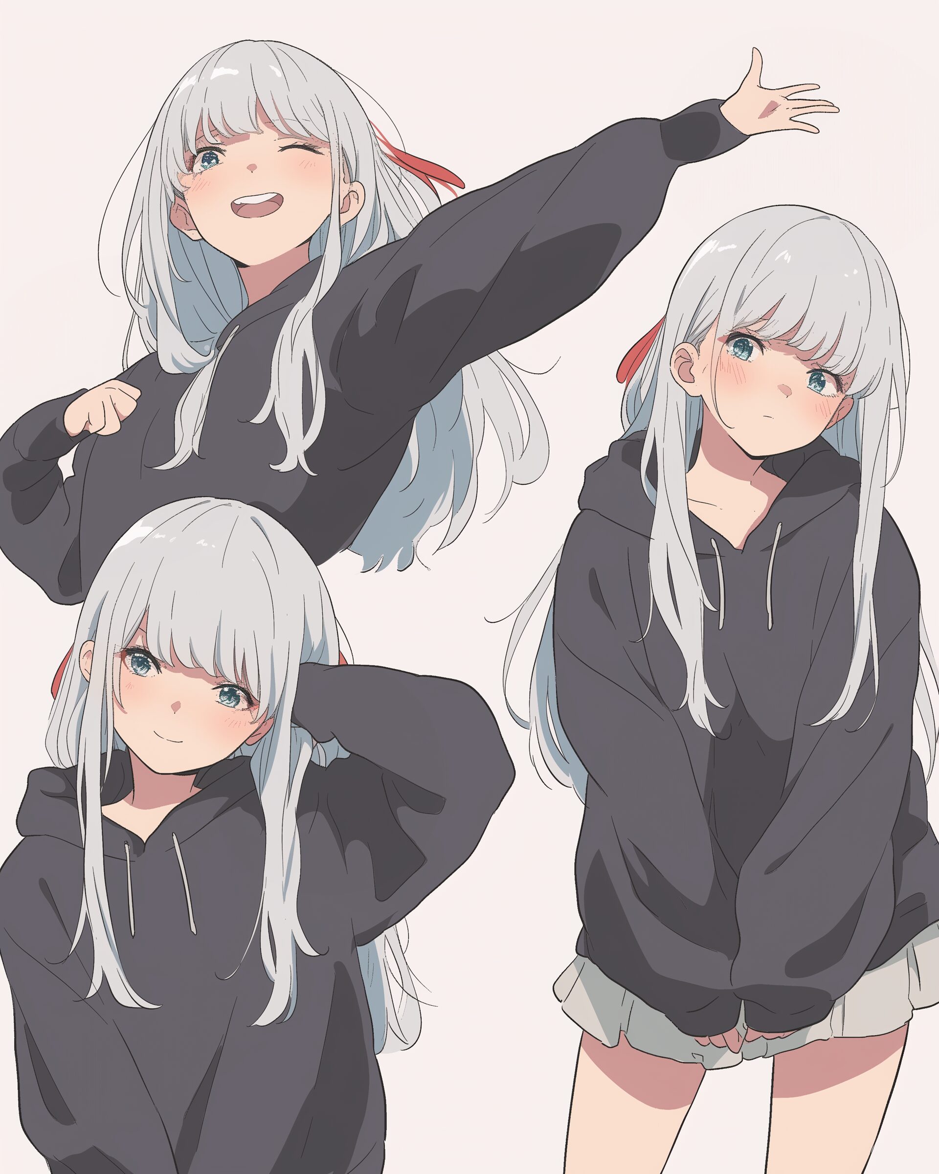 銀髪感情女子0