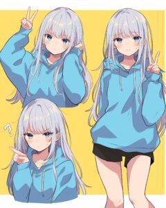 銀髪女子０