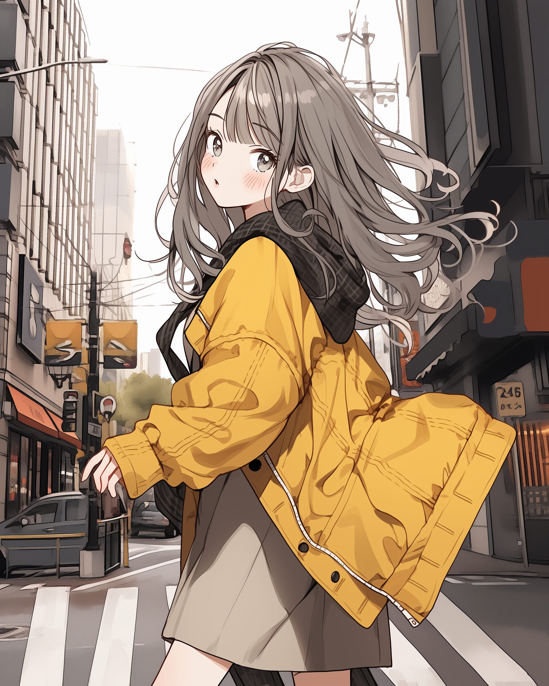 秋服女子０