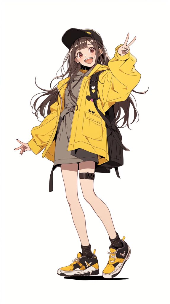 パーカー女子の壁紙０