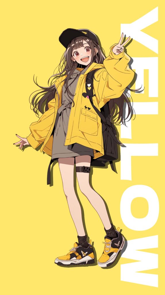パーカー女子の壁紙１