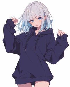 銀髪女子０